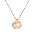 Cabeça de retrato Specie Gold Coin Pendant Necklace